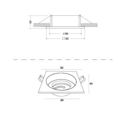 Встраиваемый светильник Maytoni Atom DL026-2-01W