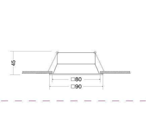 Встраиваемый светильник Maytoni Dot DL029-2-01B