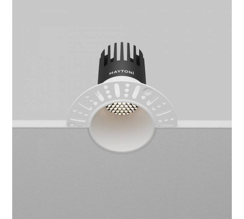 Встраиваемый светильник Maytoni Dip DL120-10W-4K-TRS-W