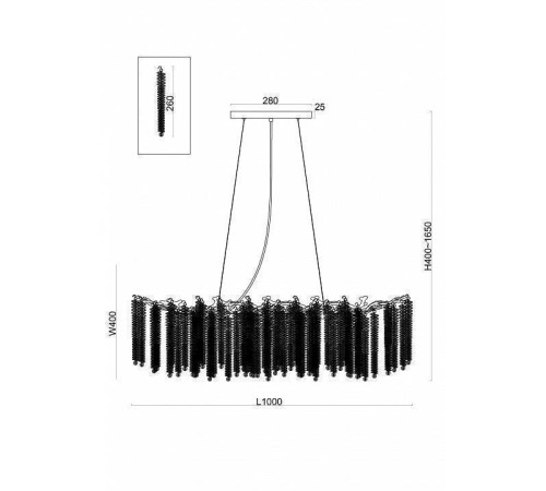 Подвесная люстра Freya Mineral FR1010PL-10G1
