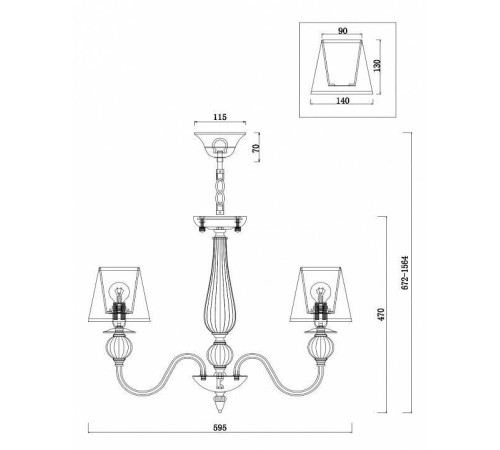 Подвесная люстра Freya Inessa FR2685PL-05BZ
