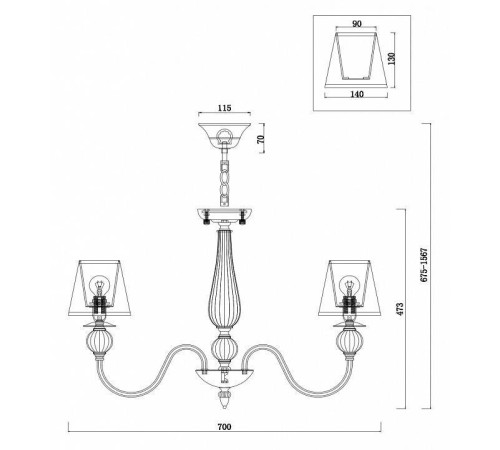 Подвесная люстра Freya Inessa FR2685PL-07BZ