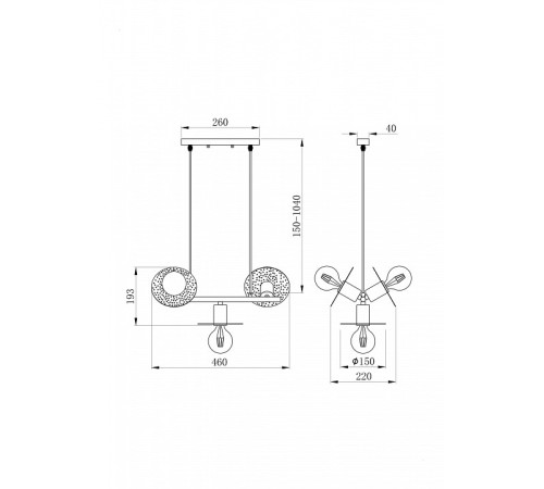 Подвесной светильник Freya Ferro FR4009PL-03GB