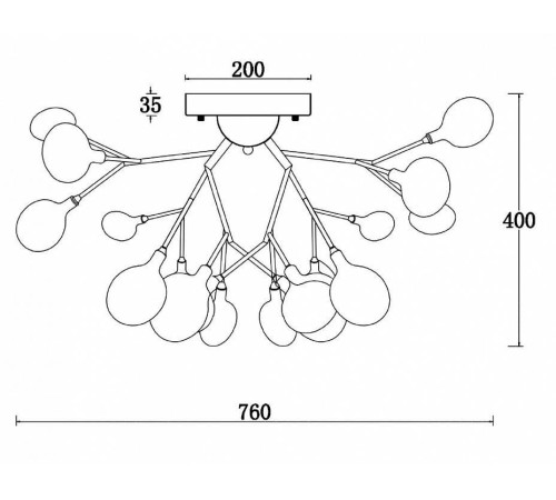 Потолочная люстра Freya Florencia FR5049CL-27B