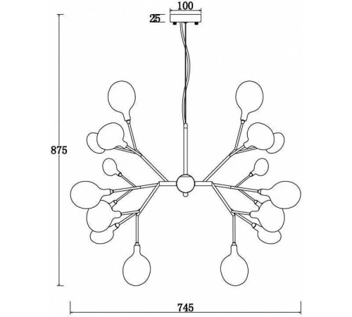 Подвесная люстра Freya Florencia FR5049PL-27G