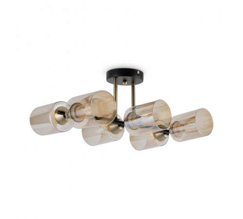 Люстра на штанге Freya Glow 6 ламп FR5129PL-06B