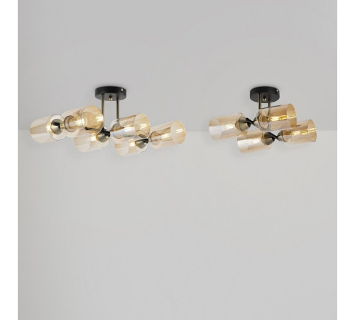 Люстра на штанге Freya Glow 6 ламп FR5129PL-06B