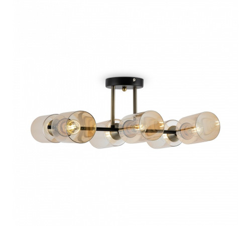 Люстра на штанге Freya Glow 6 ламп FR5129PL-06B