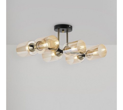 Люстра на штанге Freya Glow 6 ламп FR5129PL-06B