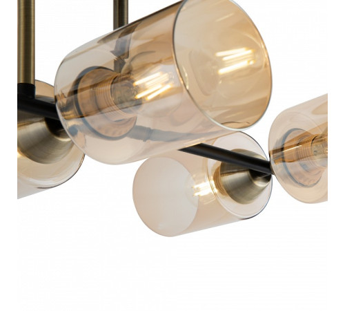 Люстра на штанге Freya Glow 6 ламп FR5129PL-06B