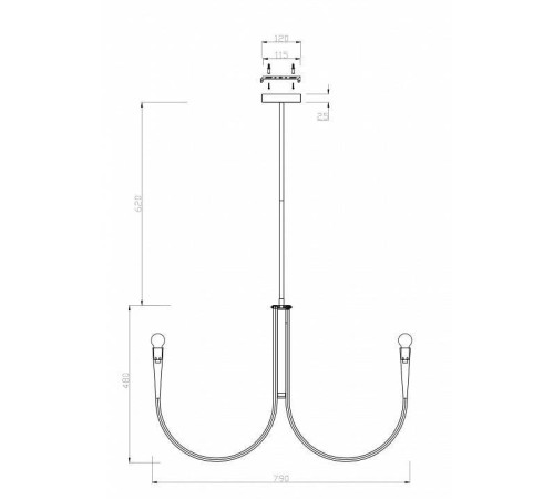 Люстра на штанге Freya Branches FR5253PL-08N