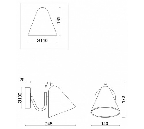 Бра Freya Falke Market FR8001WL-01WG