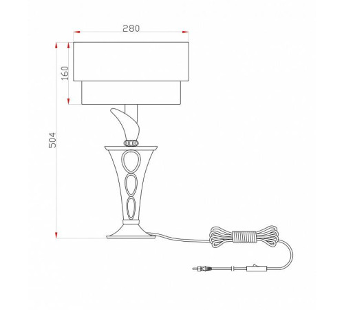 Настольная лампа декоративная Maytoni Lillian H311-11-G
