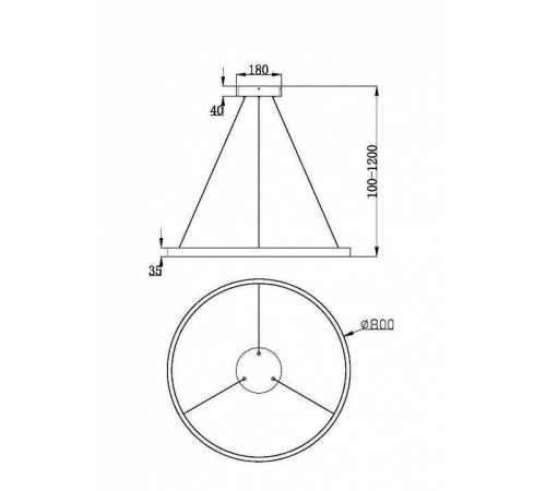 Подвесной светильник Maytoni Rim MOD058PL-L42WK