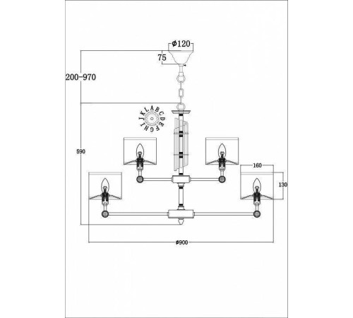 Подвесная люстра Maytoni Alloro MOD088PL-15BS