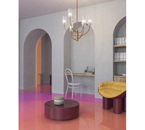 Люстра на штанге Maytoni Arco MOD223PL-06BS