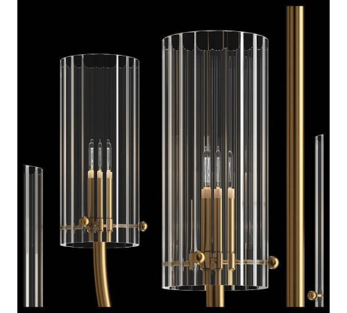 Люстра на штанге Maytoni Arco MOD223PL-06BS