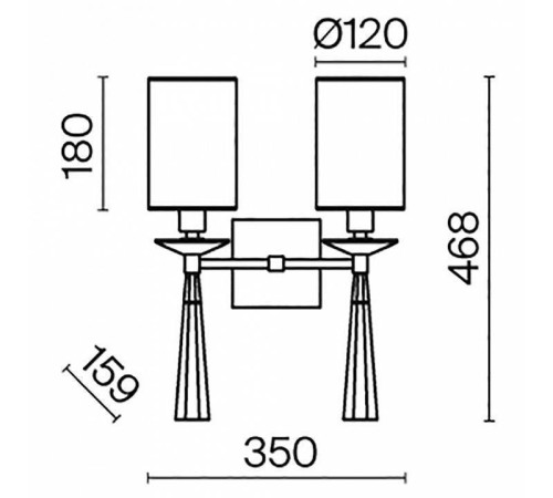 Бра Maytoni Bianco MOD224WL-02BS1