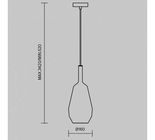 Подвесной светильник Maytoni Duality MOD271PL-01B9