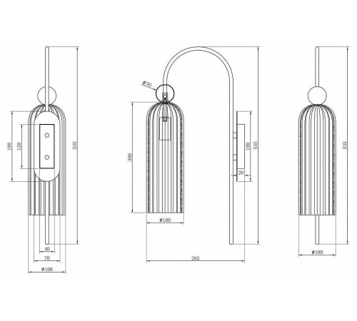 Бра Maytoni Antic MOD302WL-01W