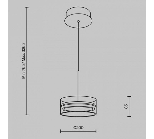 Подвесной светильник Maytoni Dress code MOD348PL-L14BBS3K