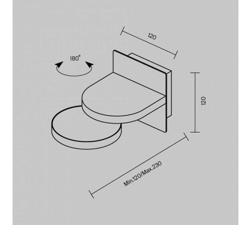 Бра Maytoni Flap MOD354WL-L12W3K