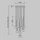 Подвесная люстра Maytoni Bubble dream MOD383PL-L20BBS3K