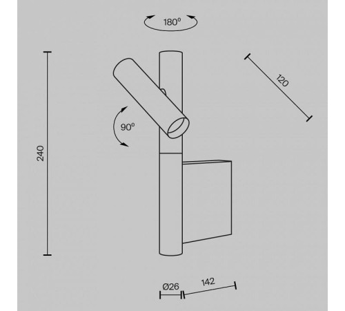 Бра Maytoni Utility MOD433WL-L3BS3K