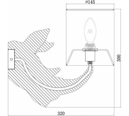 Бра Maytoni Nashorn MOD470WL-01W