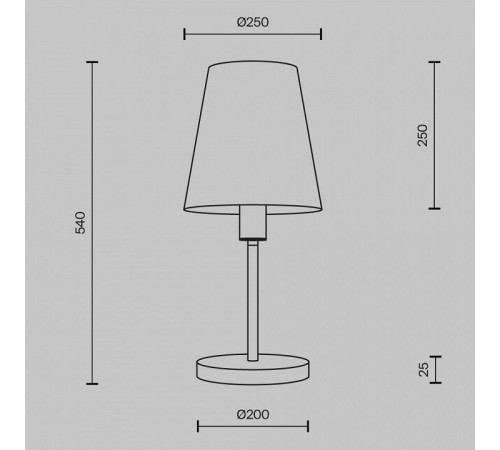 Настольная лампа декоративная Maytoni Lira MOD483TL-01BS