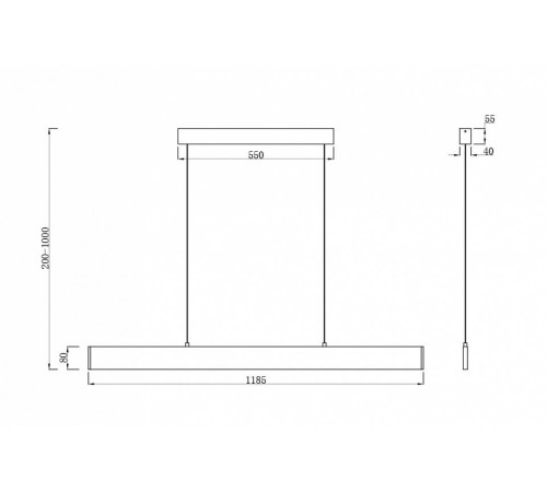 Подвесной светильник Maytoni Step P010PL-L30B4K