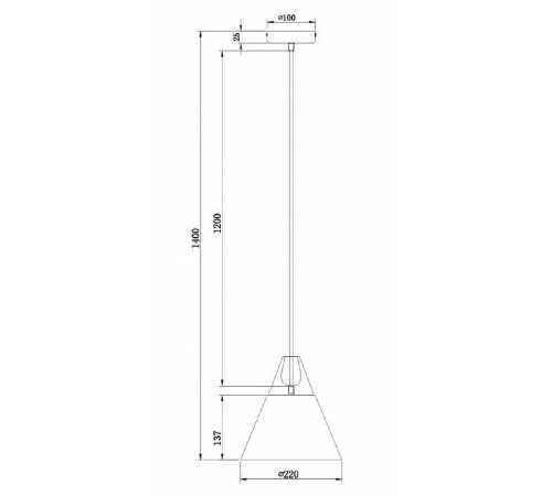 Подвесной светильник Maytoni Bicones P359-PL-220-C