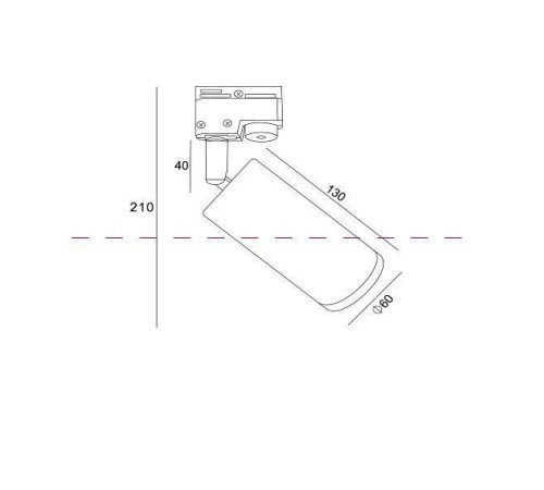 Светильник на штанге Maytoni Focus TR004-1-GU10-B