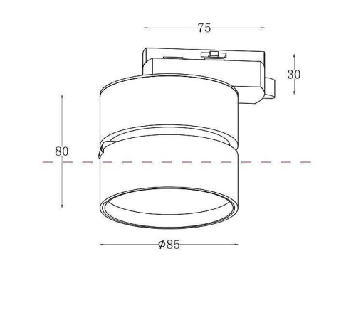 Накладной светильник Maytoni Onda 12 Вт 3000 К TR007-1-12W3K-B