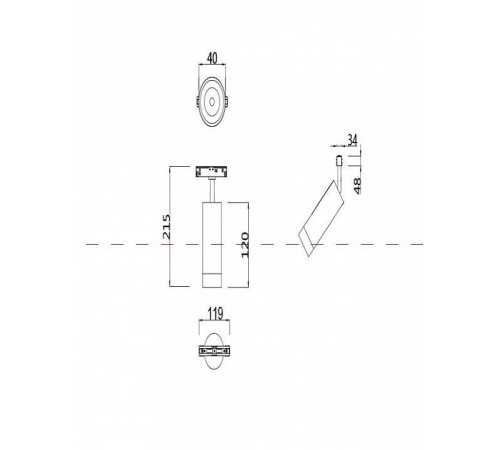 Светильник на штанге Maytoni Focus LED TR019-2-7W3K-W