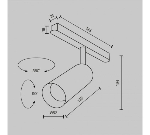Светильник на штанге Maytoni Focus LED TR032-2-12W4K-M-BW