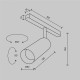 Светильник на штанге Maytoni Focus LED TR032-2-12W4K-M-BW