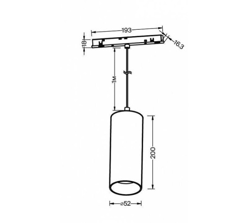 Подвесной светильник Maytoni Focus LED TR041-2-12W4K-B