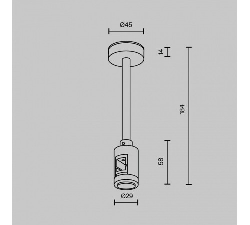 Основание на штанге Maytoni Flarity TRA156C-SL1-PT