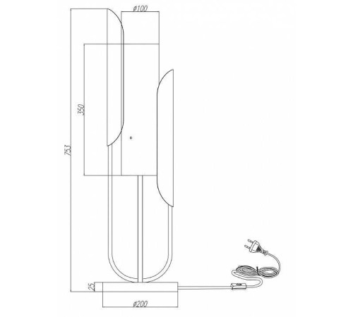 Настольная лампа декоративная Maytoni Сipresso Z014TL-01G