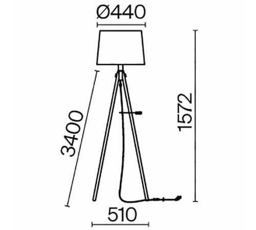 Торшер Maytoni Calvin Z177FL-01B