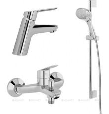 Комплект смесителей 3 в 1 Jacob Delafon Lucien E20850RU-CP (E20849/E20848/E32907-CP)