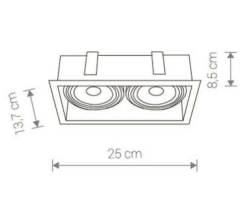 Встраиваемый светильник Nowodvorski Mod 9412