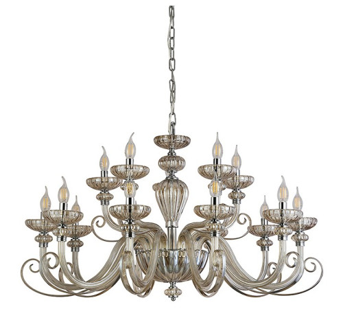 Подвесная люстра Newport ANNETTE 8620+5/C chrome cognac