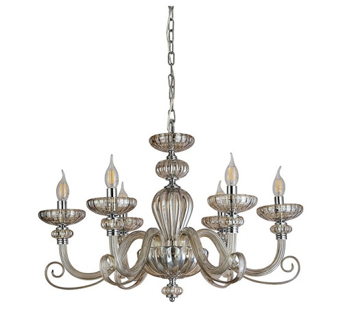 Подвесная люстра Newport ANNETTE 8626/C chrome cognac