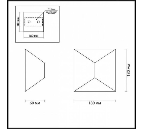 Накладной светильник Odeon Light Tibro 3909/10WL
