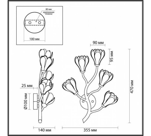 Бра Odeon Light Gardi 5090/5W