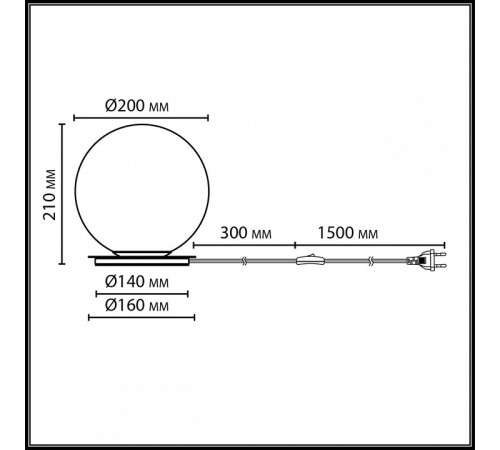 Настольная лампа декоративная Odeon Light Magia 7109/1TL