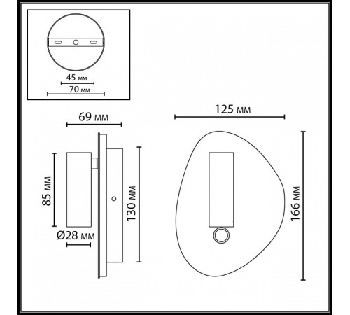 Бра Odeon Light HIGHTECH 7182/9WL