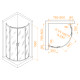 Душевой уголок RGW Passage PA-55 800x800 мм полукруглый 06085588-11